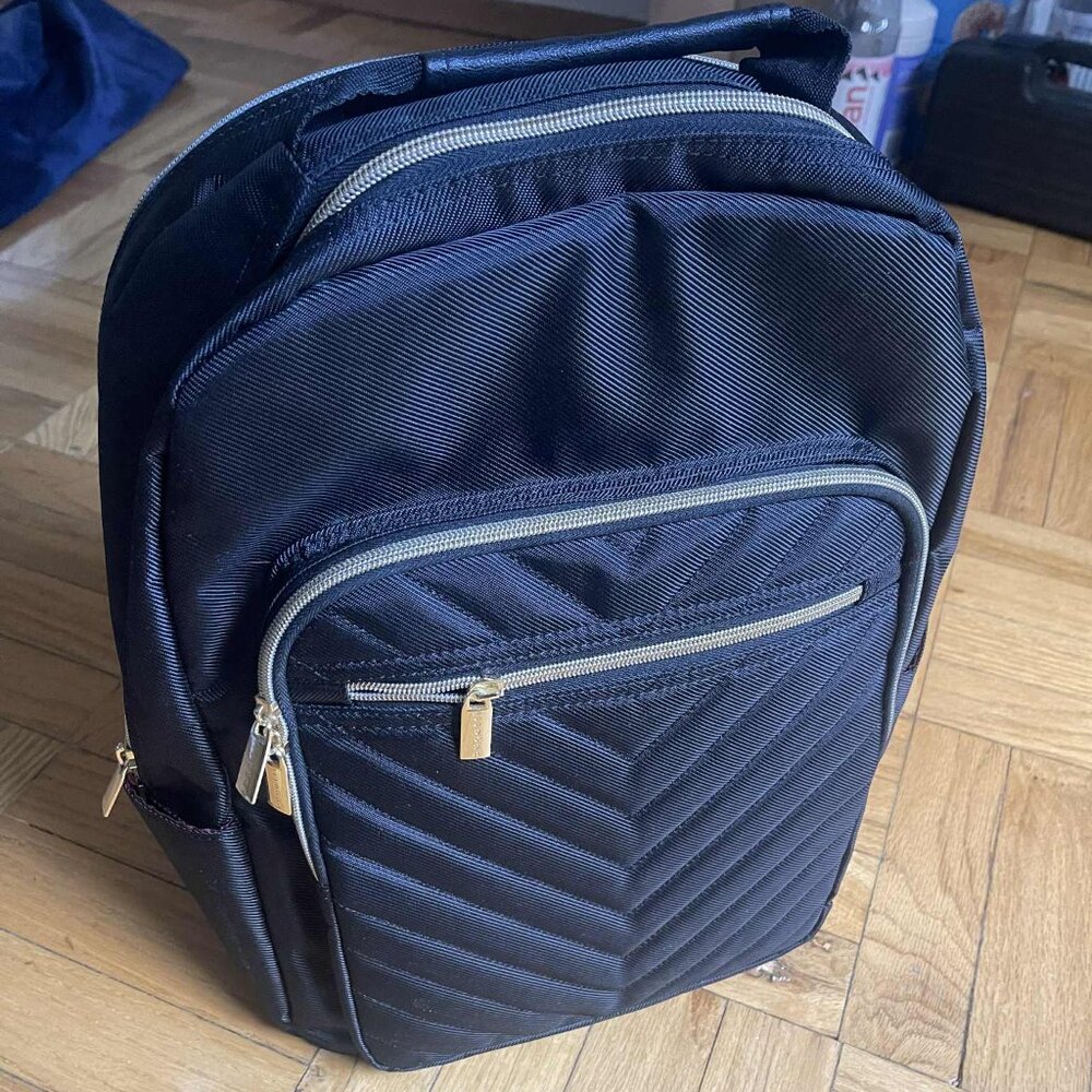 Bugatti Black Polyester Backpack for 14"-15.6" Laptop